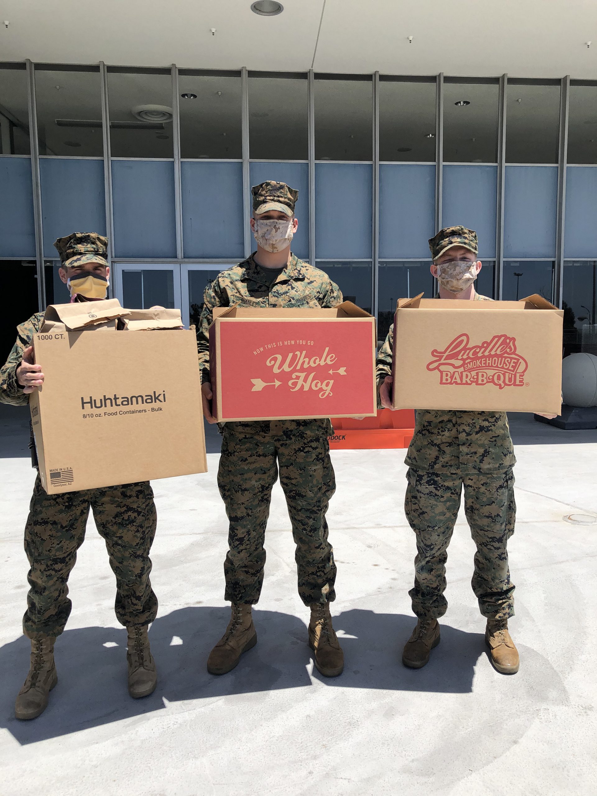 Lucille’s Smokehouse Bar-B-Que Feeds Military Personnel